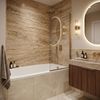 Built-in acrylic bathtub Rea Gloria 130