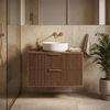 Waschtischunterschrank Rea Mono 80cm Brown