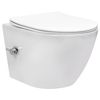Cuvette WC suspendue REA Carlo Lux Rimless avec fonction bidet