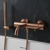 Grifo de bañera Rea Lungo Diamond Brush Copper