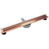 Linear drainage REA Neox Slim pro Brushed Copper 80