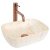 Countertop Basin Rea BELINDA MINI TRAVERTINE MATT