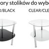 Stolik kawowy szklany CT-012 black/black