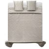 bedspread satin Verona + pillowcases Silver-grey