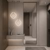 Lámpara de techo colgante LED LHJ127-W Cromo