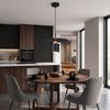 Lampă suspendată APP1145-1CP Black Rose Gold