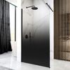 Shower screen Rea Aero Ombre Black/Black 90