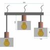 Lampe suspendue CALI APP003-3CPR