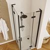 Shower enclosure REA Hugo Double Black 100x100