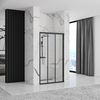 Shower doors Rea Alex Black 90