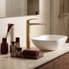 Bathroom faucet PREMIUM Rea Como Brush Gold High