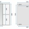 Conjunto de muebles de baño con lavabo Paris 60cm Grey
