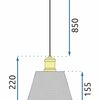 Lampa sufitowa APP944-1CP Set Czarna