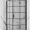 Shower enclosure Rea Molier Black 100x80