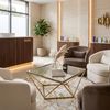 Stolik kawowy szklany Glamour Gold CS-14G