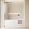 Sliding bathtub screen REA Dario Chrome 80