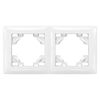 Double socket frame OSTE JNH014-2F White