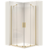 Shower enclosure REA Montana Double Gold Brush 90x90