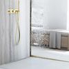 Shower tray skirting panel 120cm Brush Gold