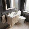 Meuble de salle de bains avec lavabo Rea DB85-50-3 Orio Light 50cm