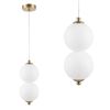 Lámpara de techo colgante LED LHJ117-2CP oro cepillado