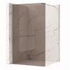 Душова стінка Rea Flexi Brown / Chrome 80
