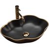 Countertop washbasin Rea Pearl Black Gold