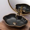 Lavabo sobre encimera Rea Pearl Black Gold