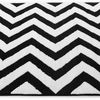 Plüschteppich Clover Zig Zag Black