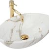 Lavabo sobre encimera Pamela Shiny Aiax Marmur