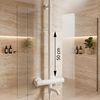 Extension for a bathtub and shower set white 50cm