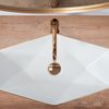 Умивалник за плот Rea Vegas White Rose Gold Edge