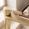 Bathroom faucet PREMIUM Rea Maxim Brush Gold Low