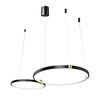 Kruhová LED lampa + dálkové ovládání APP763-30-50 černá