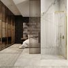Shower screen Rea Aero Gold N 80 Walk In