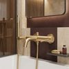 Смеситель для ванны Rea Lungo Diamond Brush Gold