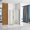 Shower enclosure corner REA Rapid Swing Brush Gold