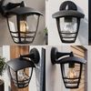 Homlokzati fali lámpa JNH037-1G Black