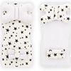 Alfombra de doble cara para cochecito 4en1 White/Black Star