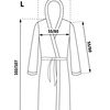 Bathrobe Jordan Grey-Navy L