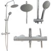 Shower set with thermostat CALANI DAYTON CHROME