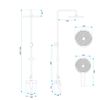 Shower set REA DROP Titan