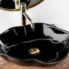 Lavabo sobre encimera Rea Pearl Black