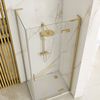 Shower enclosure REA Hugo 100x80 Gold Brush