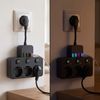 Power Strip 3 Sockets + 3x USB-A + USB-C JNH018 Black