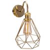 Lampa de perete Loft Auriu 392229