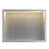 IEBŪVĒTĀ VANNAS ISTABAS PLAUKTS LED 30x45 steel brush