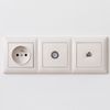 Prise Antenne avec Cadre OSTE JNH012-A BEIGE