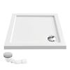 Dušo irklavimo baseinas Rea Belmond White 80x80 Chrome