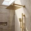 Čtvercová hlavová sprcha REA JS-P015BG 30cm Brush Gold